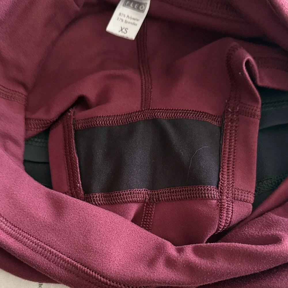 Fleo Women's Athletic Shorts Set - Green, Burgundy, Sage xs low rise cut - Picture 4 of 6